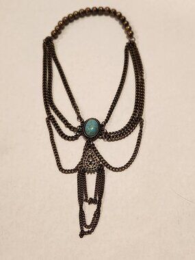 Charming Charlie - Turquoise Arm Cuff